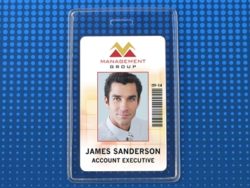 VERTICAL Prox Card holder, .020 mm,  2 1/8 x 3 3/8, Sold in 100 packs.