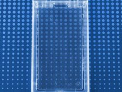 Polycarbonate locking rigid card holder, Vertical, In packs of 100