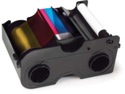 YMCKOK Ribbon for the DTC4000; 200 prints, with cleaning roller.
