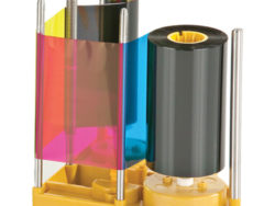 Magicard YMCKK Ribbon and Retransfer Film set for Prima 4 Duo. Creates 750 full color front / Black back cards.
