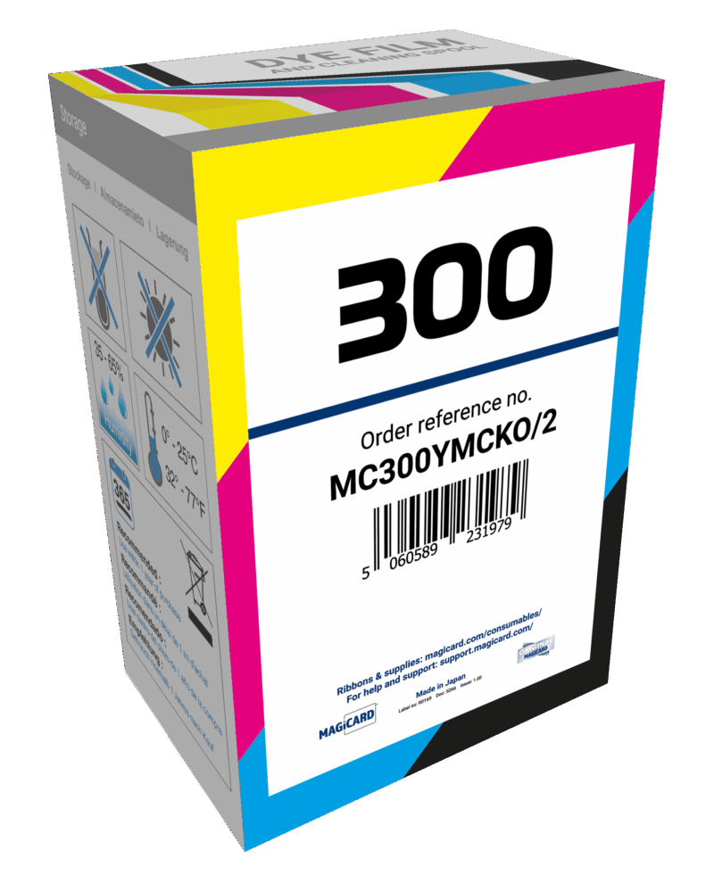 Magicard 300 Dye Film Box (MC300YMCKO/2)