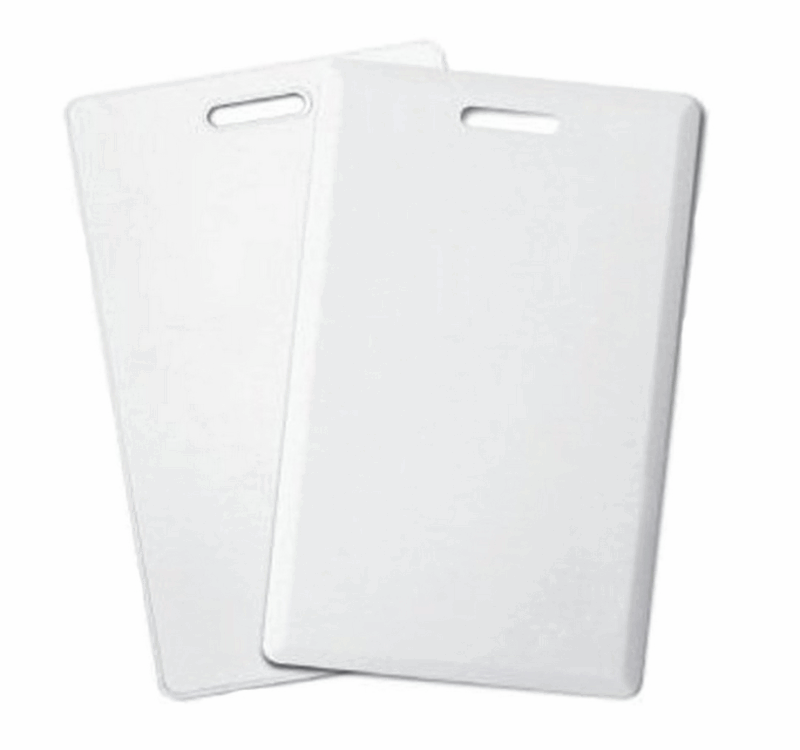 HID Proxcard® II-compatible clamshell-style proximity cards