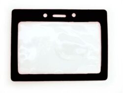 Horizontal Badge Holder with Colored Borders (407-T)